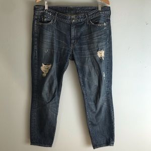 KORAL: Cropped Relaxed Skinny Jeans